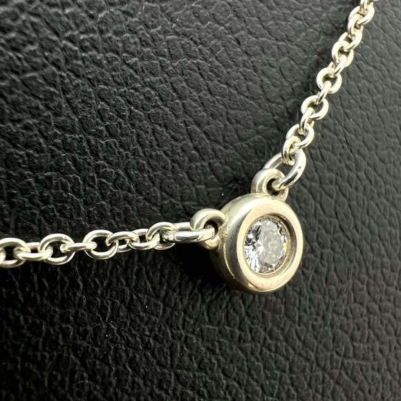 TIFFANY Silver Diamond Necklace - Picture 7 of 13